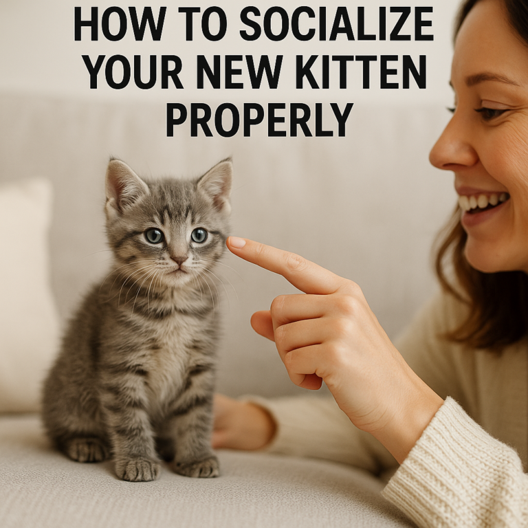 How to Socialize Your New Kitten Properly