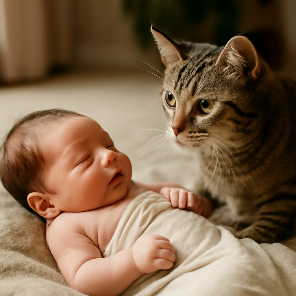 How to Introduce Cats to Newborn Babies Safely
