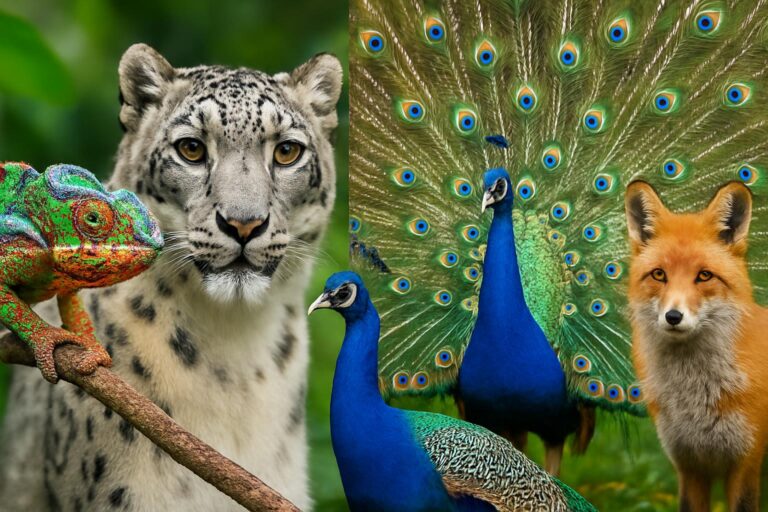 Collage of the world's coolest and most fascinating animals